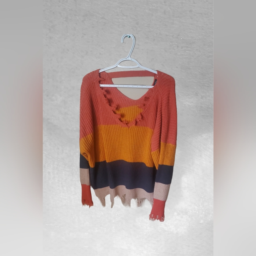 Womens Long sleeve knit sweater
